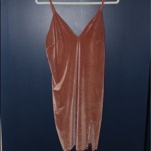 Blush Slip Dress with Split